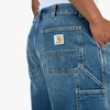 Carhartt WIP OG Single Knee Short Blue / Destroy Wash - Éclaboussures 5