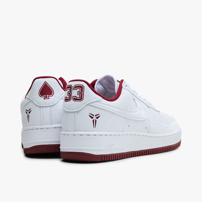 Nike Kobe Air Force 1 Low Blanc / Rouge équipe