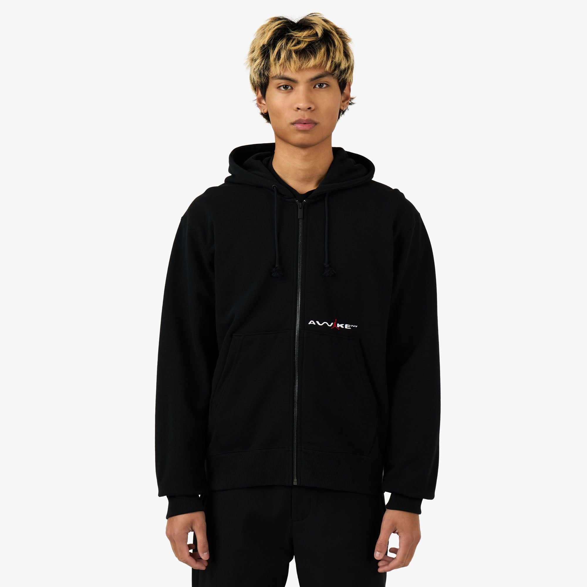 Jordan x Awake NY Full Zip Fleece Hoodie Black / University Red