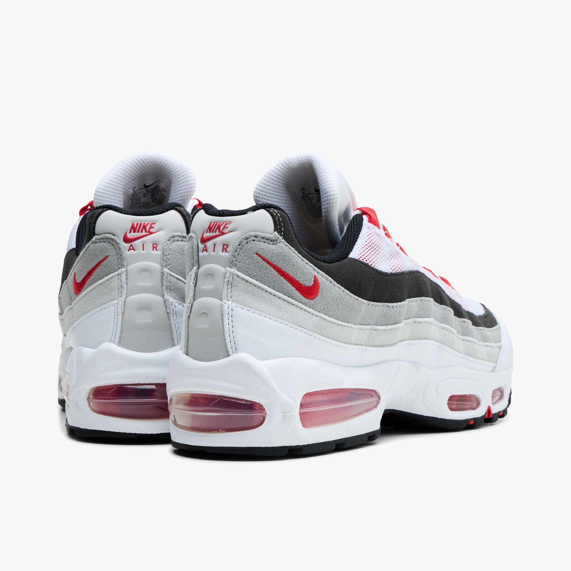 Nike Air Max 95 White / Comet Red - Neutral Grey – Livestock
