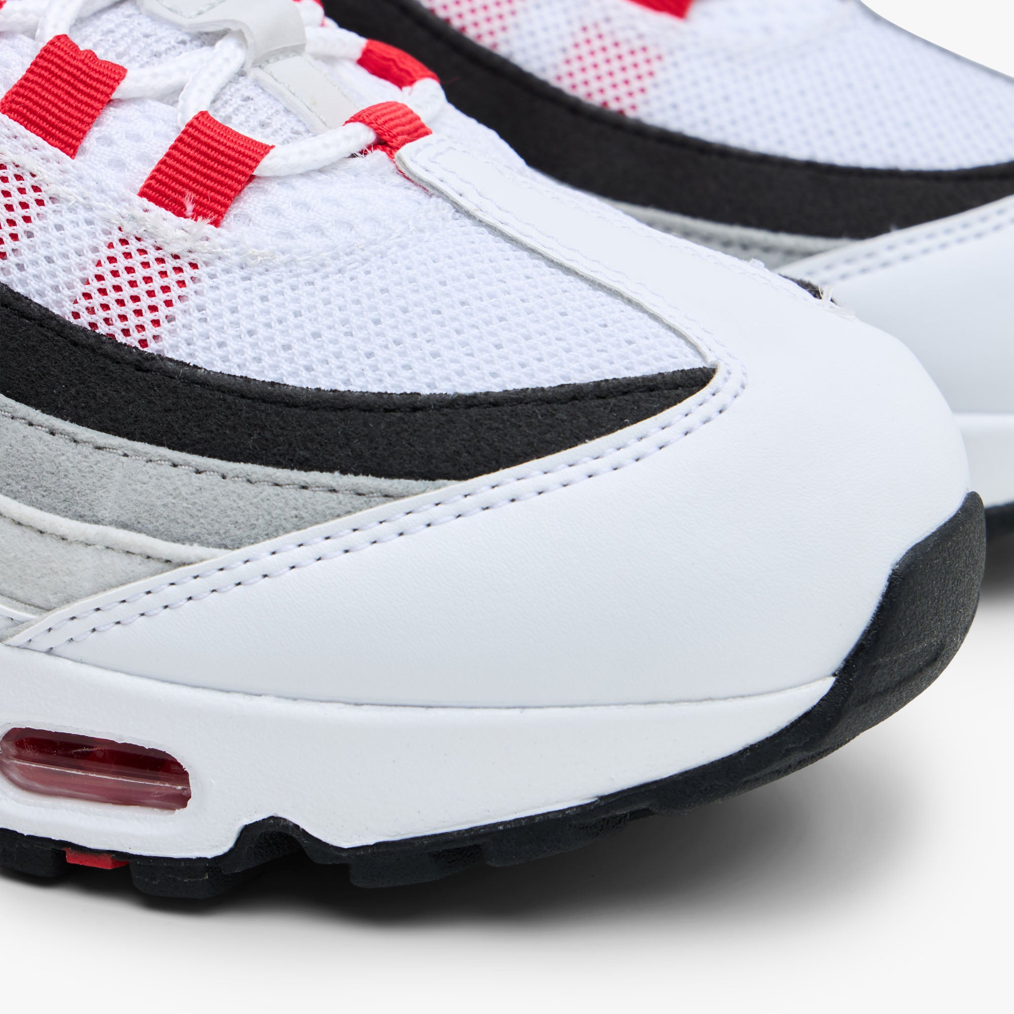Nike Air Max 95 White / Comet Red - Neutral Grey | Livestock