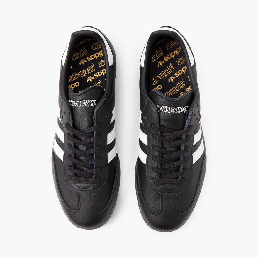 adidas Originals FA Samba Core Black / White - Gold Metallic