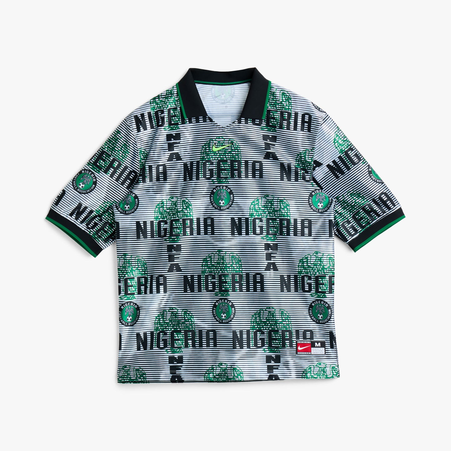Nike Nigeria Energy Jersey White / Black - Pine Green