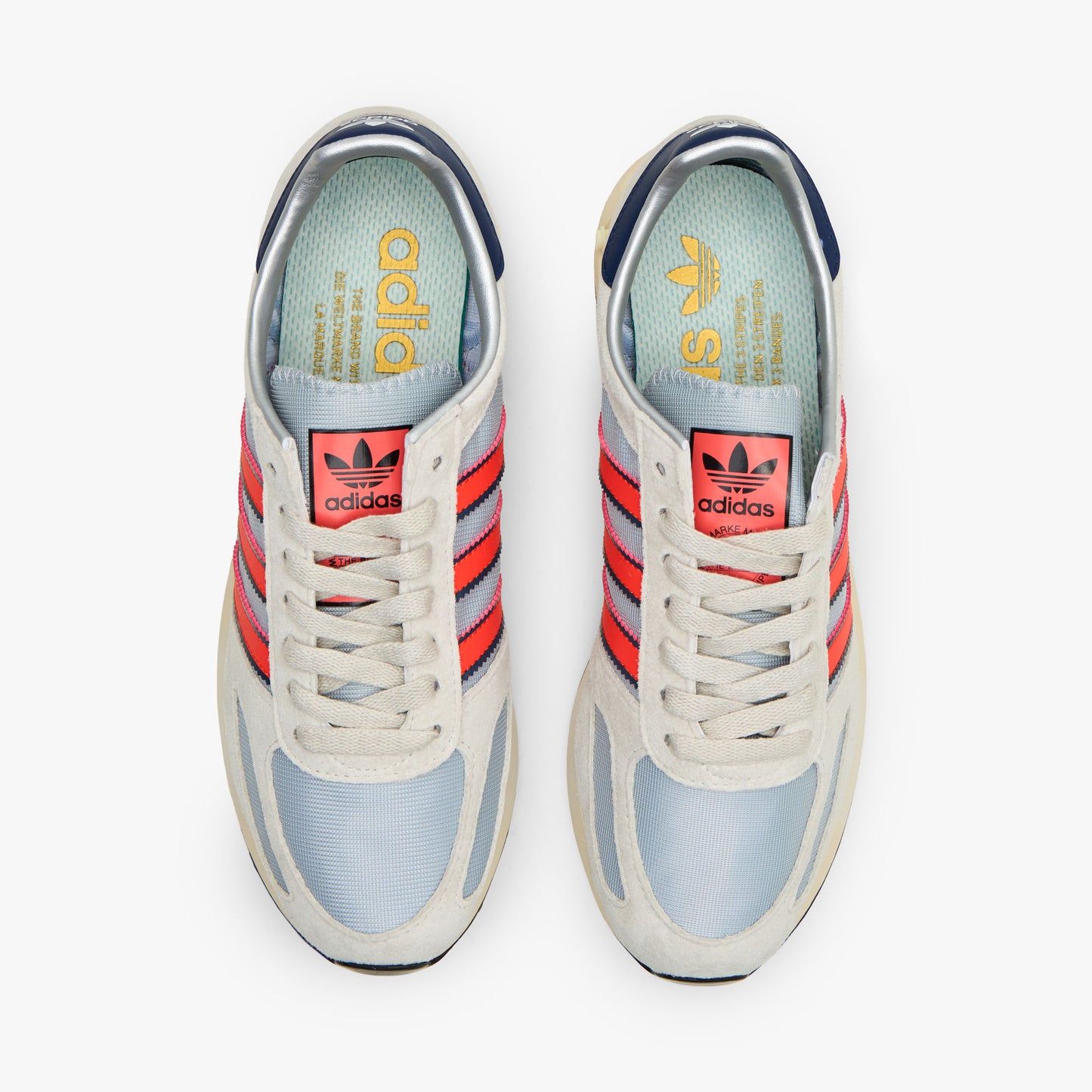 adidas LA Trainer OG Argent Métallique / Bleu Foncé