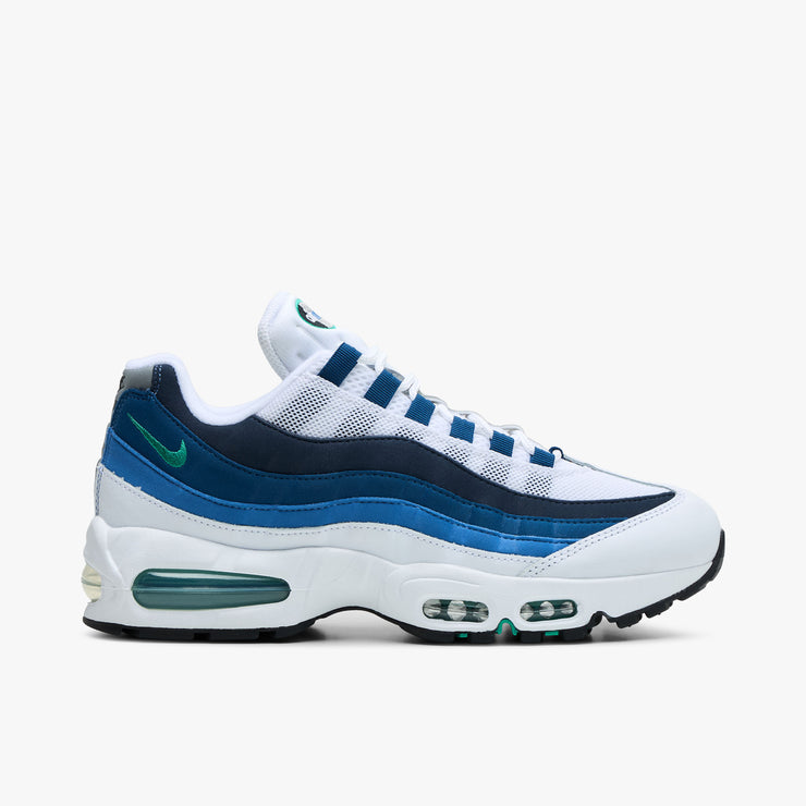 Nike Air Max 95 OG Blanc / Vert Émeraude - Bleu Lac 1