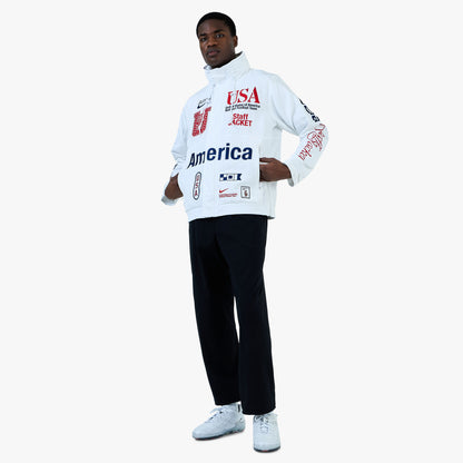 Nike x USA x VAA Woven Staff Jacket White / Deep Royal Blue