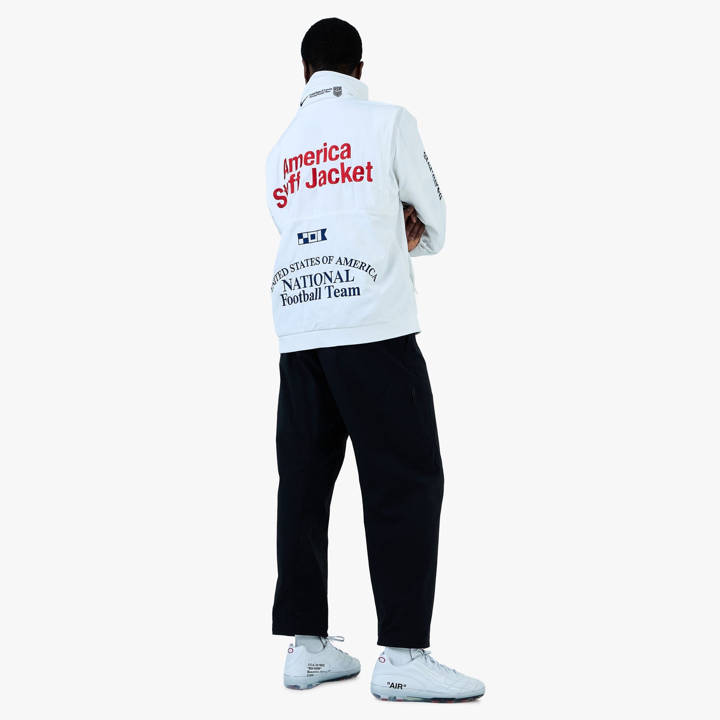 Nike x USA x VAA Woven Staff Jacket White / Deep Royal Blue