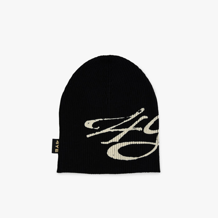 4YE Bonnet Skully Noir / Blanc cassé 1