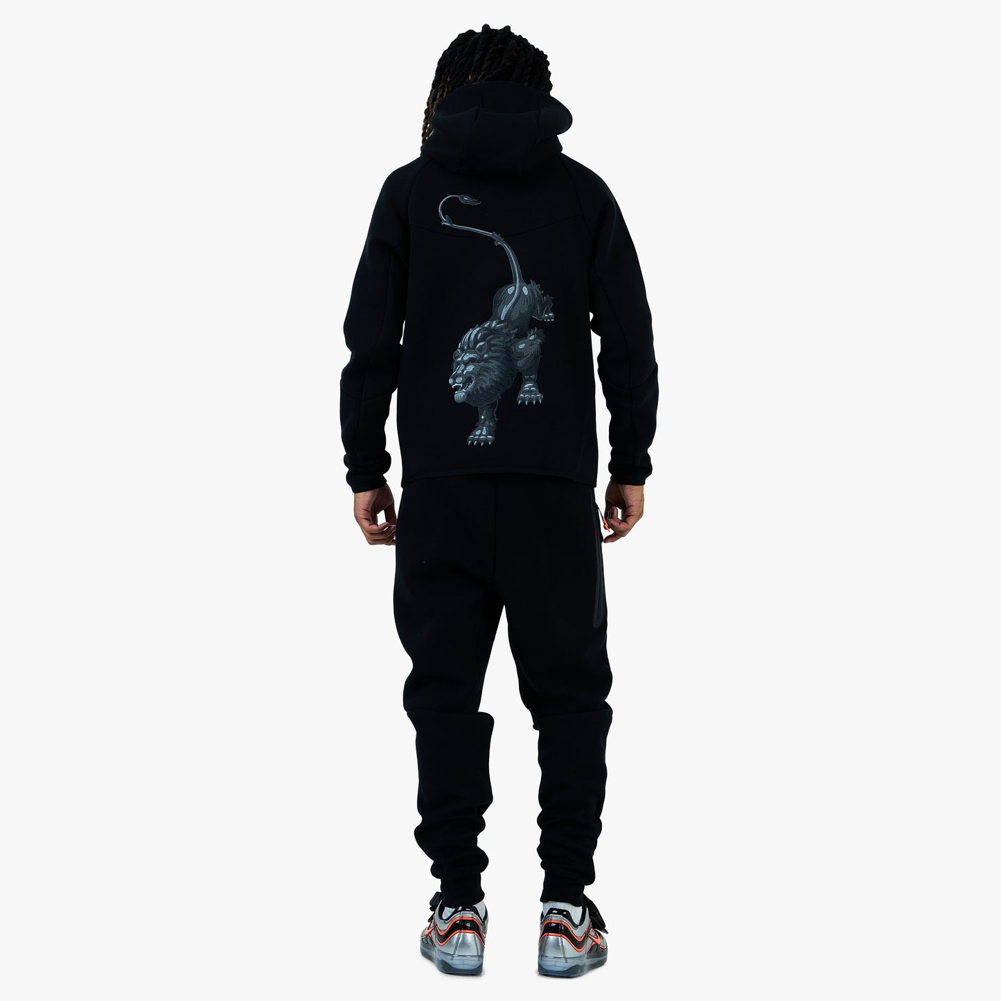 Nike x Netherlands x Patta Tech Fleece Full-Zip Windrunner Hoodie Black / White