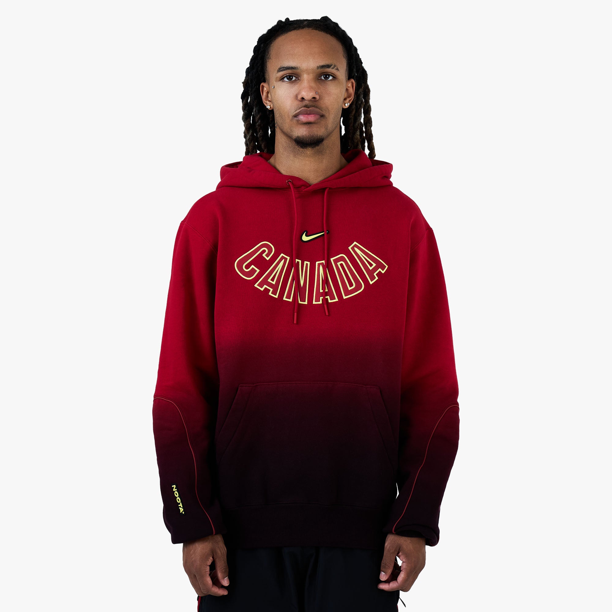 Nike x Canada x NOCTA CS Hoodie Gym Red / Black - Sonic Yellow