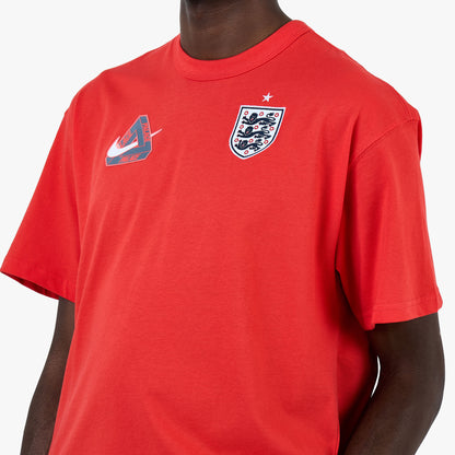 Nike x England x Palace T-Shirt / Light Crimson