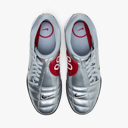 Nike Total 90 Femme Argent Métallique / Noir - Rouge Université
