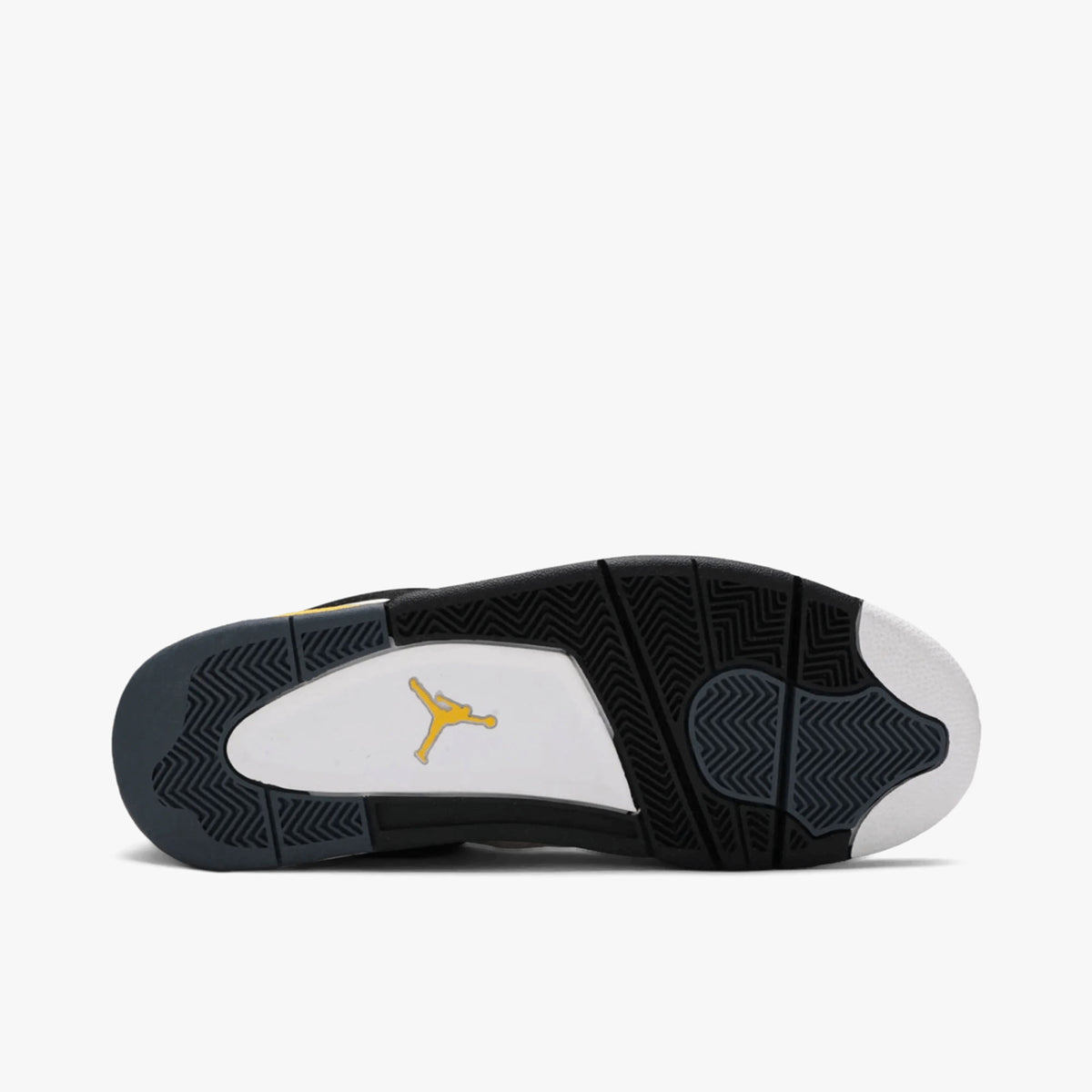 Jordan 4 Retro White / Tour Yellow - Dark Blue Grey