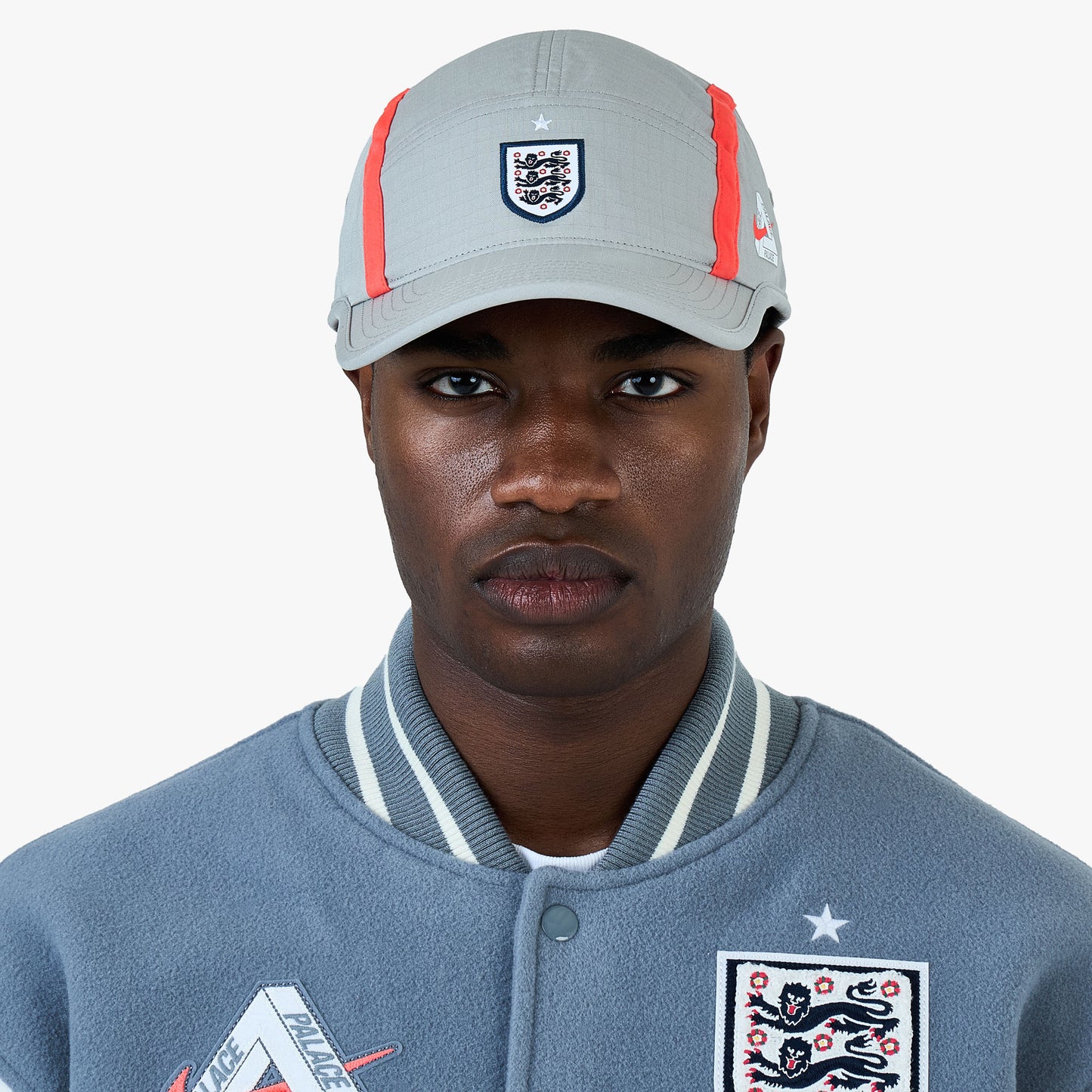 Nike x England x Palace Unstructured Fly Cap Pewter Grey / Cool Grey - Bright Crimson