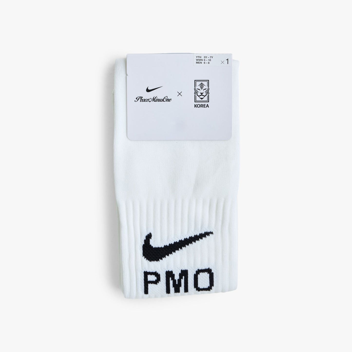 Nike x Korea x Peaceminusone Over-The-Calf Socks White / Black