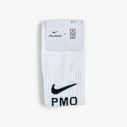 Nike x Korea x Peaceminusone Over-The-Calf Socks White / Black
