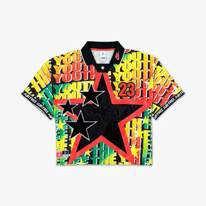 Maillot de foot Jordan x Free The Youth Blanc / Noir