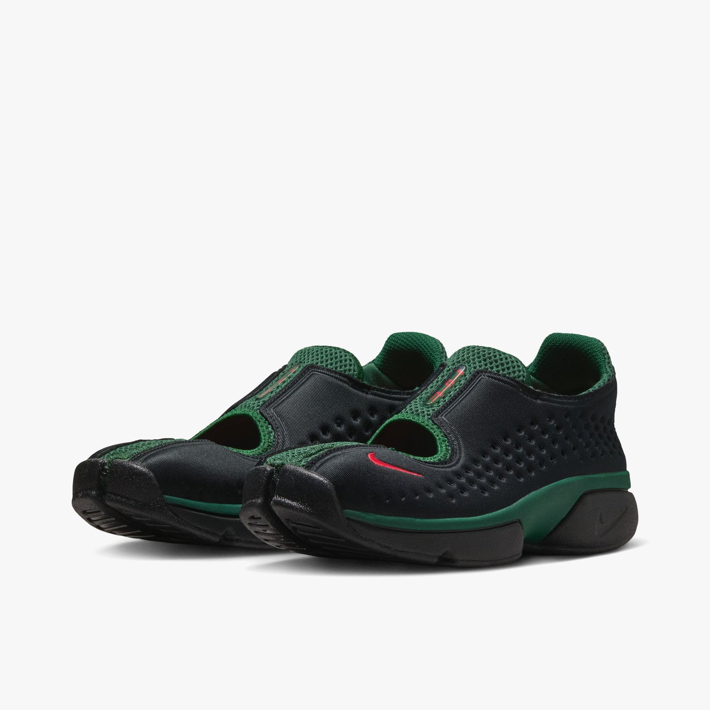 Nike Women's Air Rift 2 Black / Fire Red - Team Dark Green