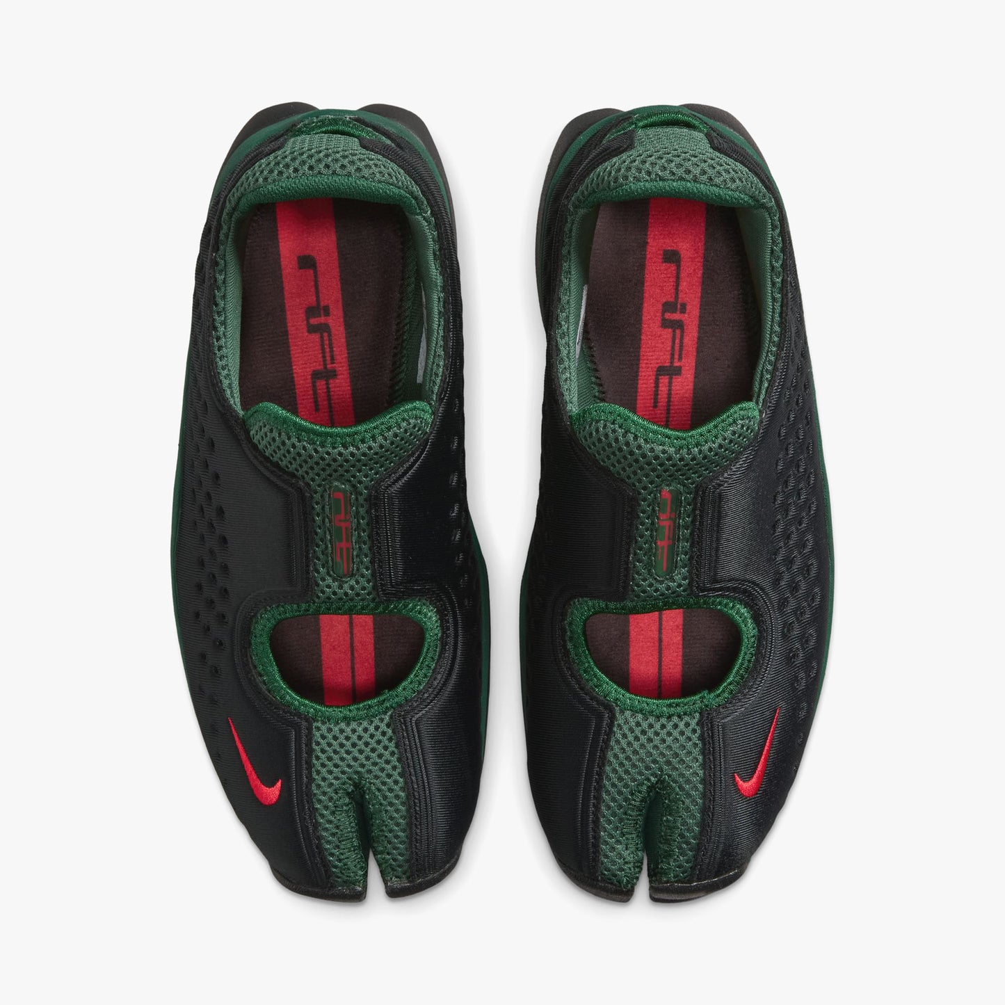 Nike Women's Air Rift 2 Black / Fire Red - Team Dark Green