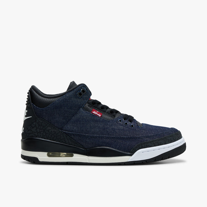 Jordan 3 x Levi's Denim / Black - Sail   1