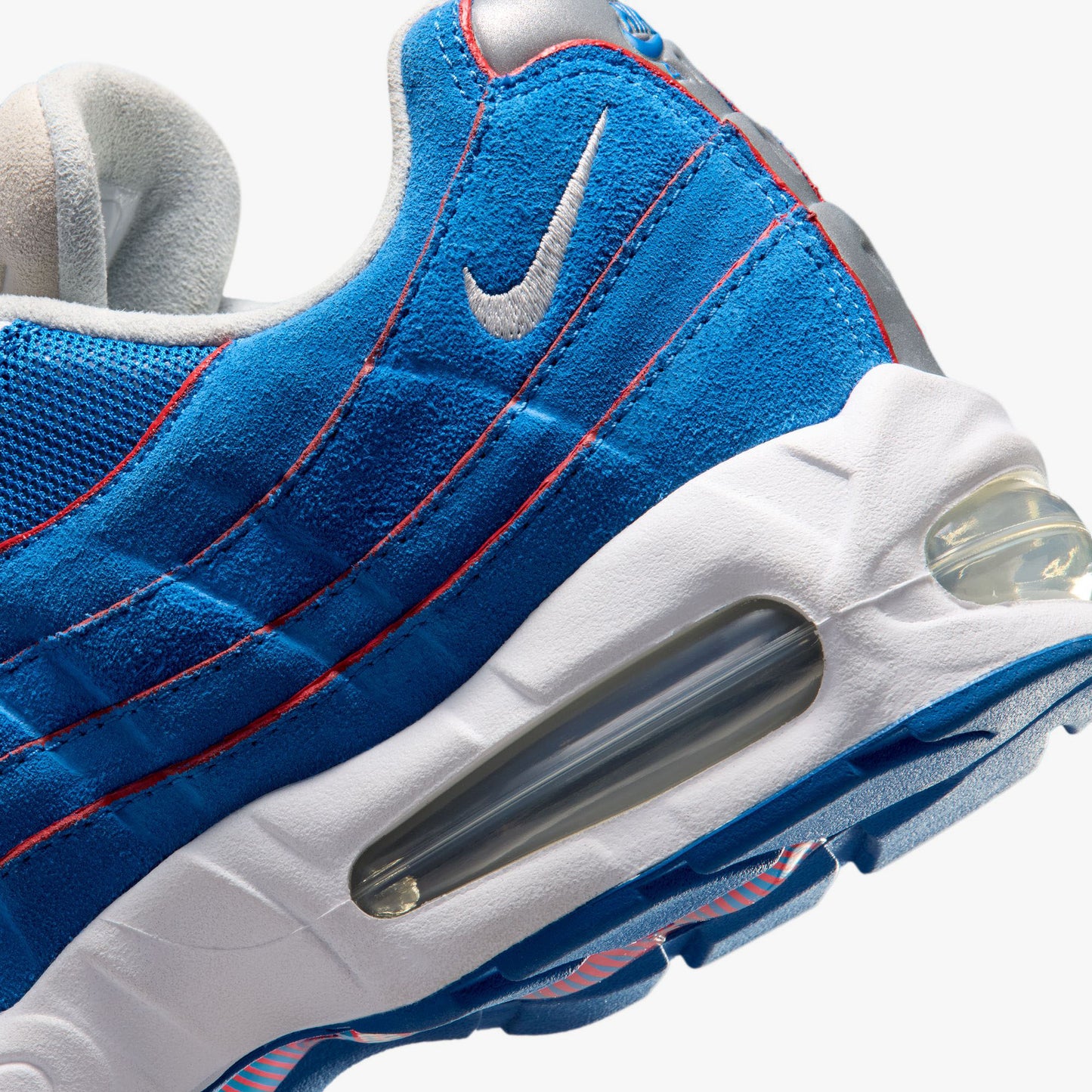 Nike Air Max 95 Big Bubble Blue Sapphire / Metallic Silver - White