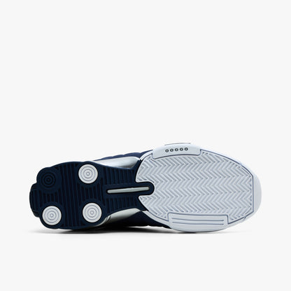 Nike Shox BB4 White / Midnight Navy - Metallic Silver