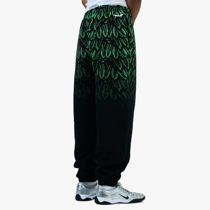 Nike x Nigeria x Slawn Pantalon en molleton Noir / Vert Poison - Blanc