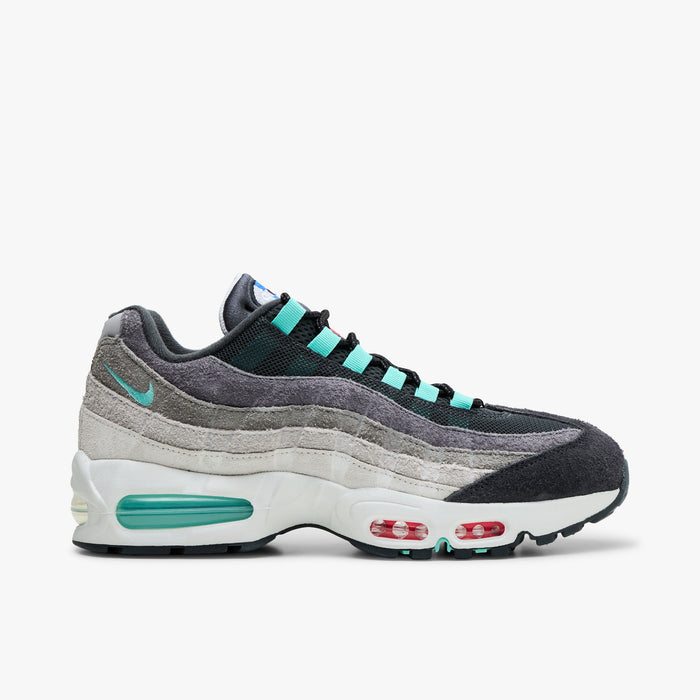 Nike Air Max 95 Big Bubble PRM Hyper Turquoise / Volt - Solar Red   1