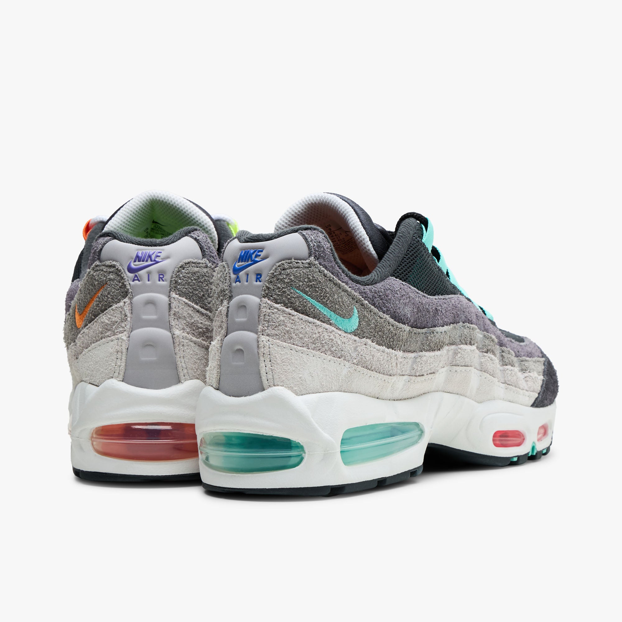 ★極美品 特別 NIKE AIR MAX 95 RECYCLE W23.5 Nike Air Max 95 Big Bubble PRM Hyper Turquoise / Volt - Solar Red