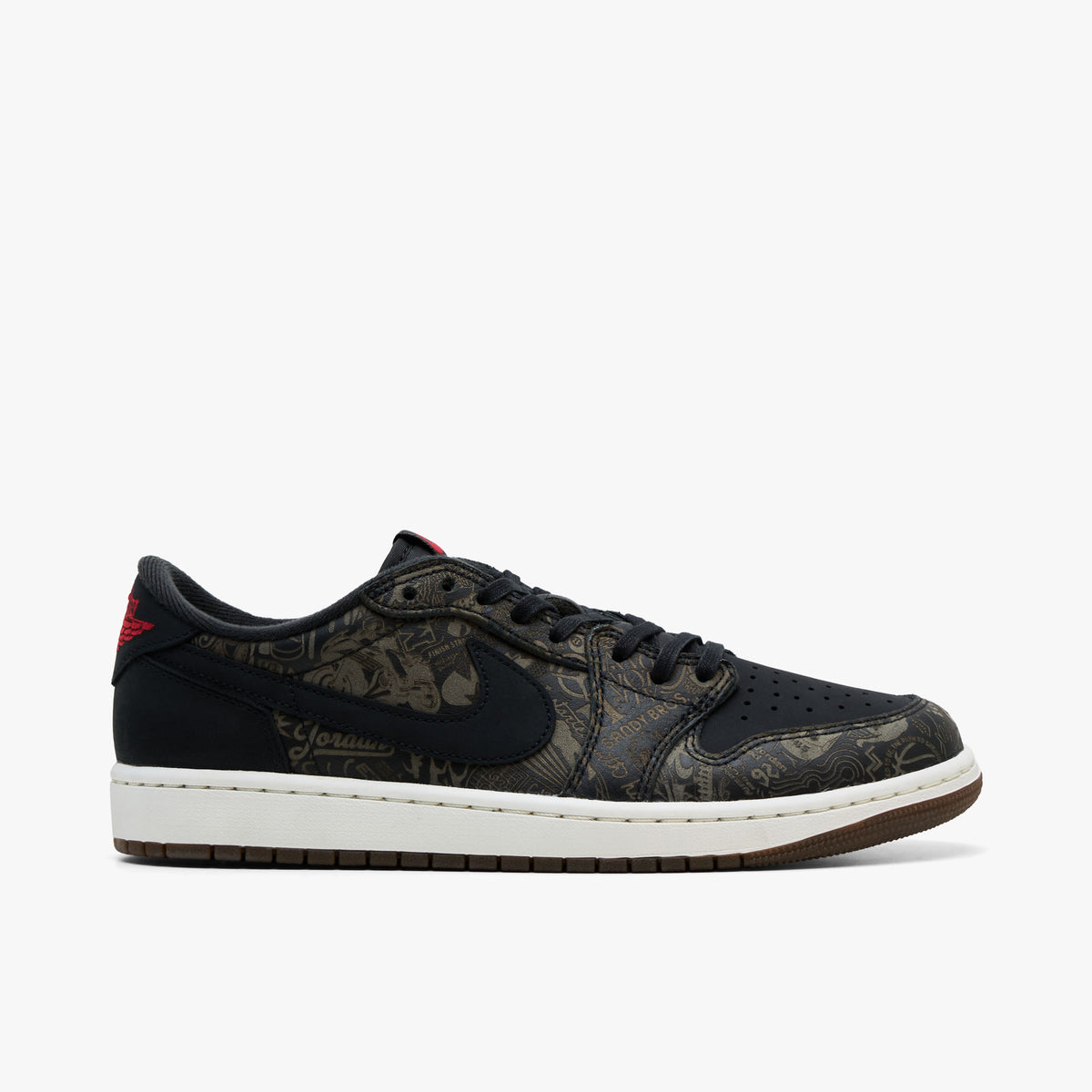 Jordan 1 Low OG "Laser" Black / Varsity Red - Summit White