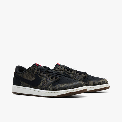 Jordan 1 Low OG "Laser" Black / Varsity Red - Summit White