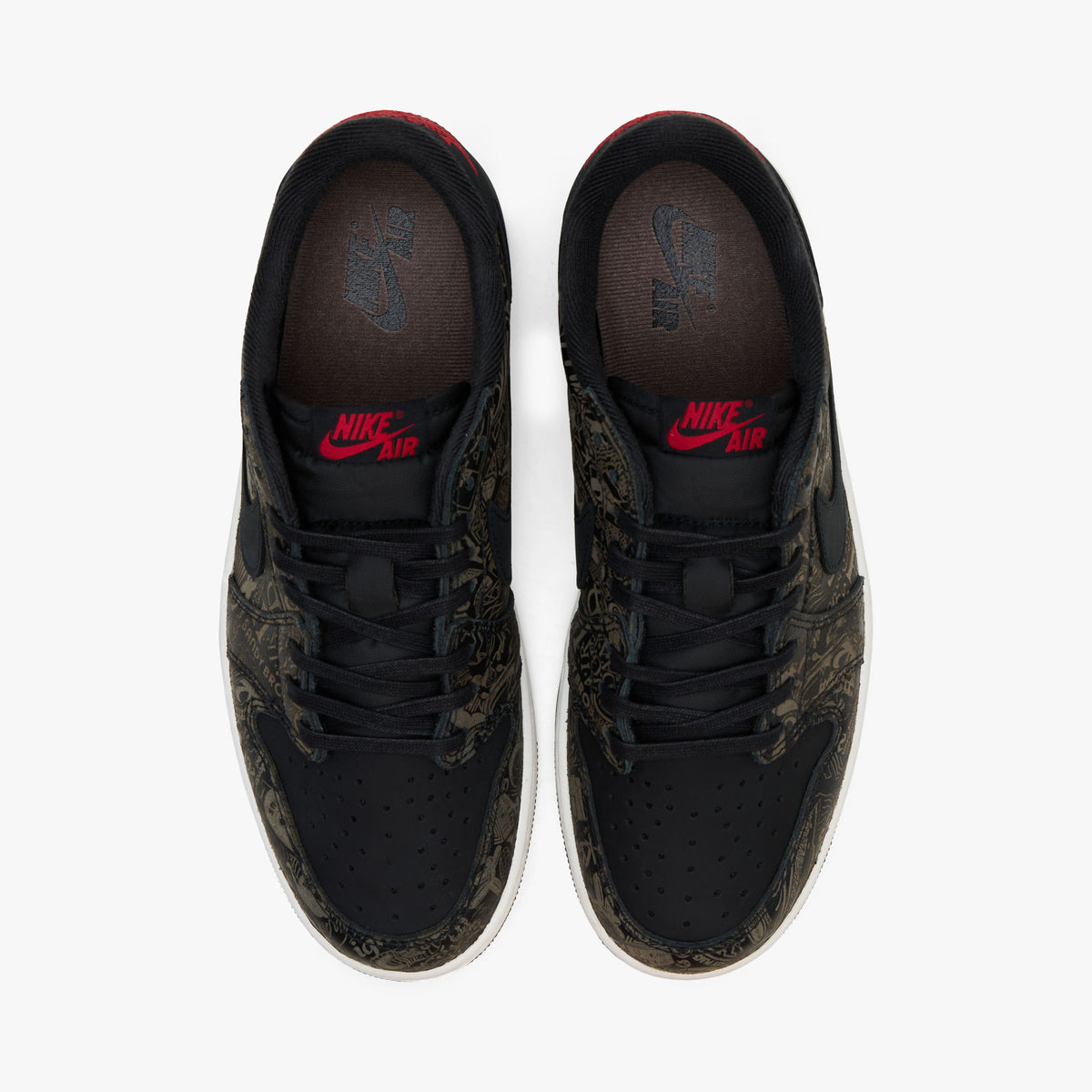 Jordan 1 Low OG "Laser" Black / Varsity Red - Summit White