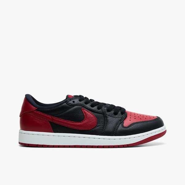 Jordan 1 Retro Low OG Black / Black - Varsity Red – Livestock