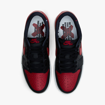 Jordan 1 Retro Low OG Noir / Noir - Rouge Varsity