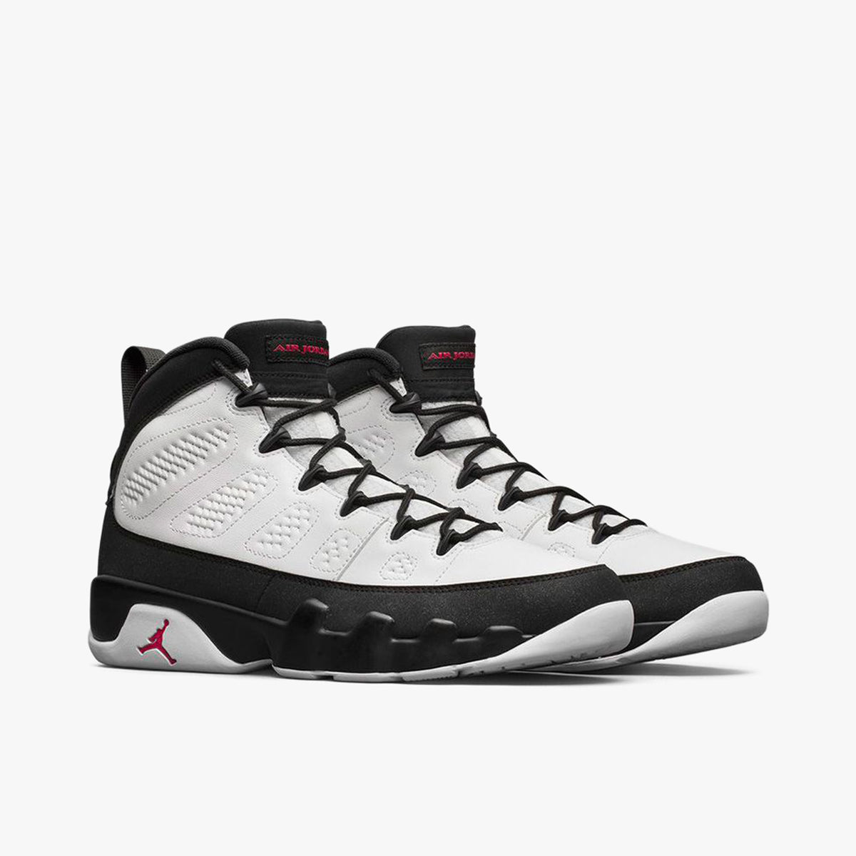 Jordan 9 Retro White / True Red - Black