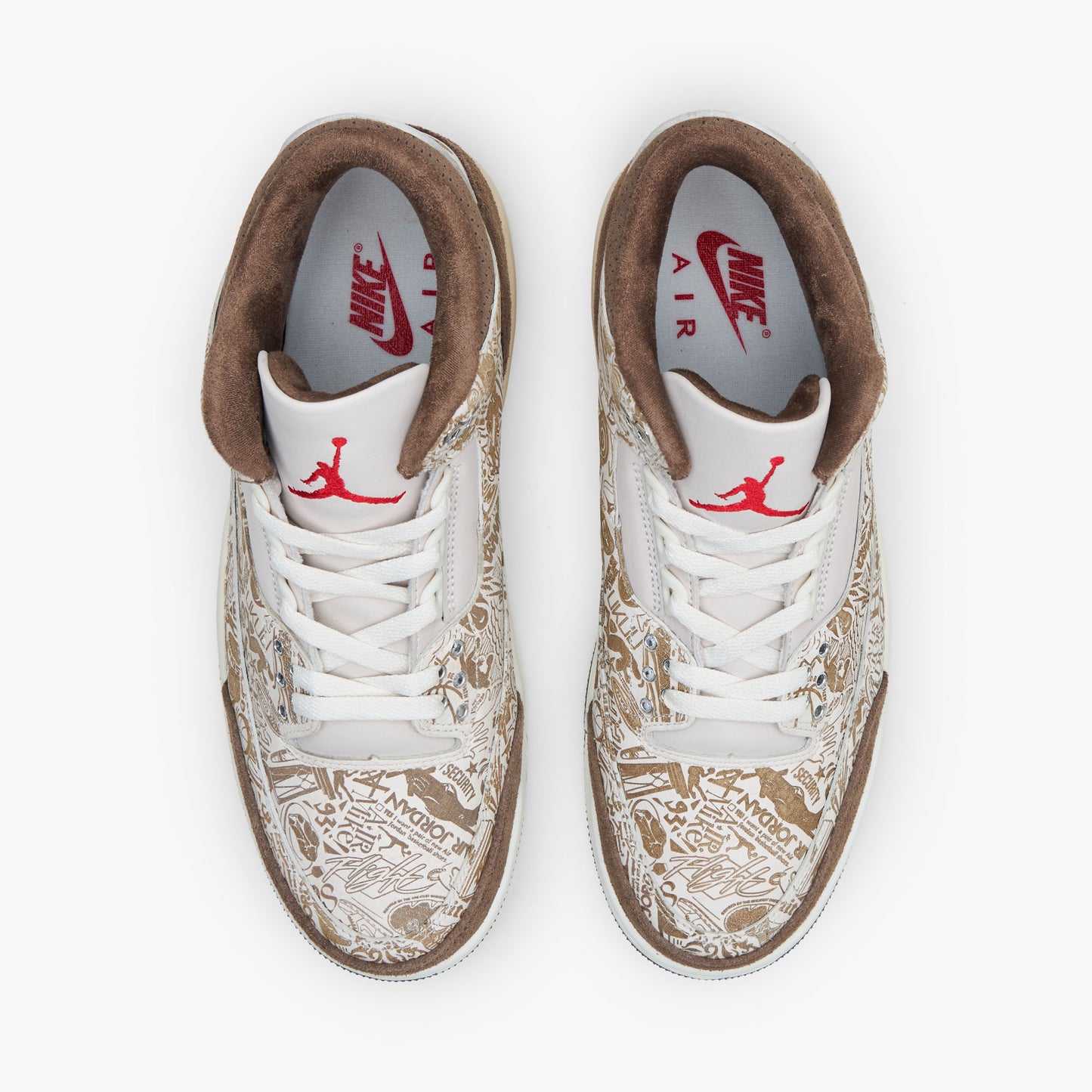 Jordan 3 Rétro Laser Phantom / Rouge Université - Palomino
