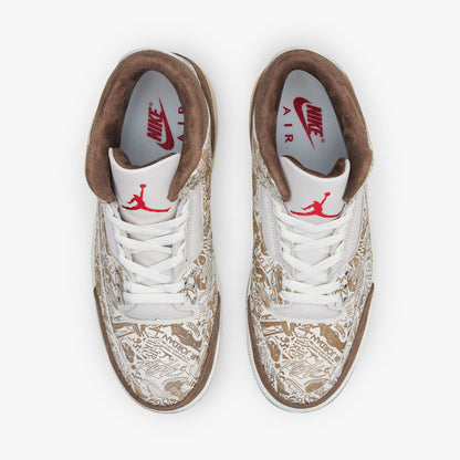 Jordan 3 Rétro Laser Phantom / Rouge Université - Palomino