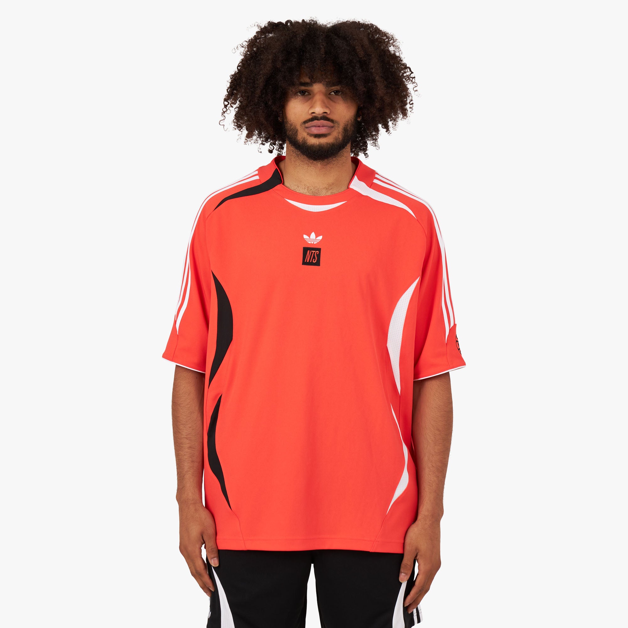 adidas Originals x NTS Radio Jersey Solar Red / Black - White 1