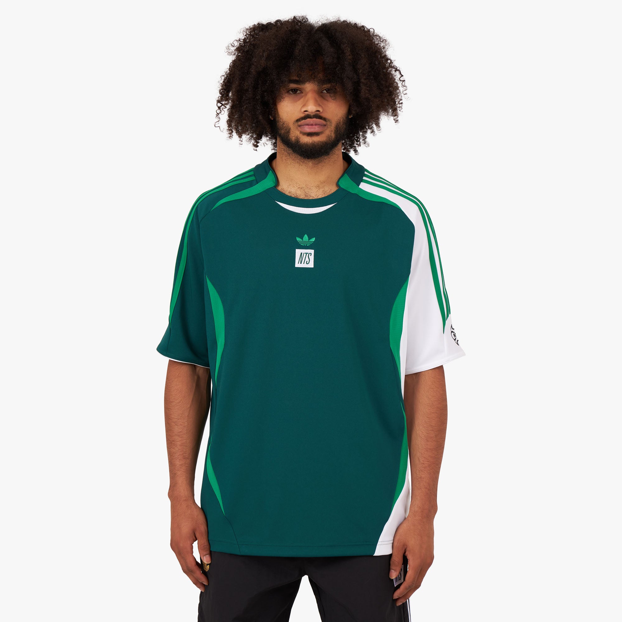 Green addidas shirt online