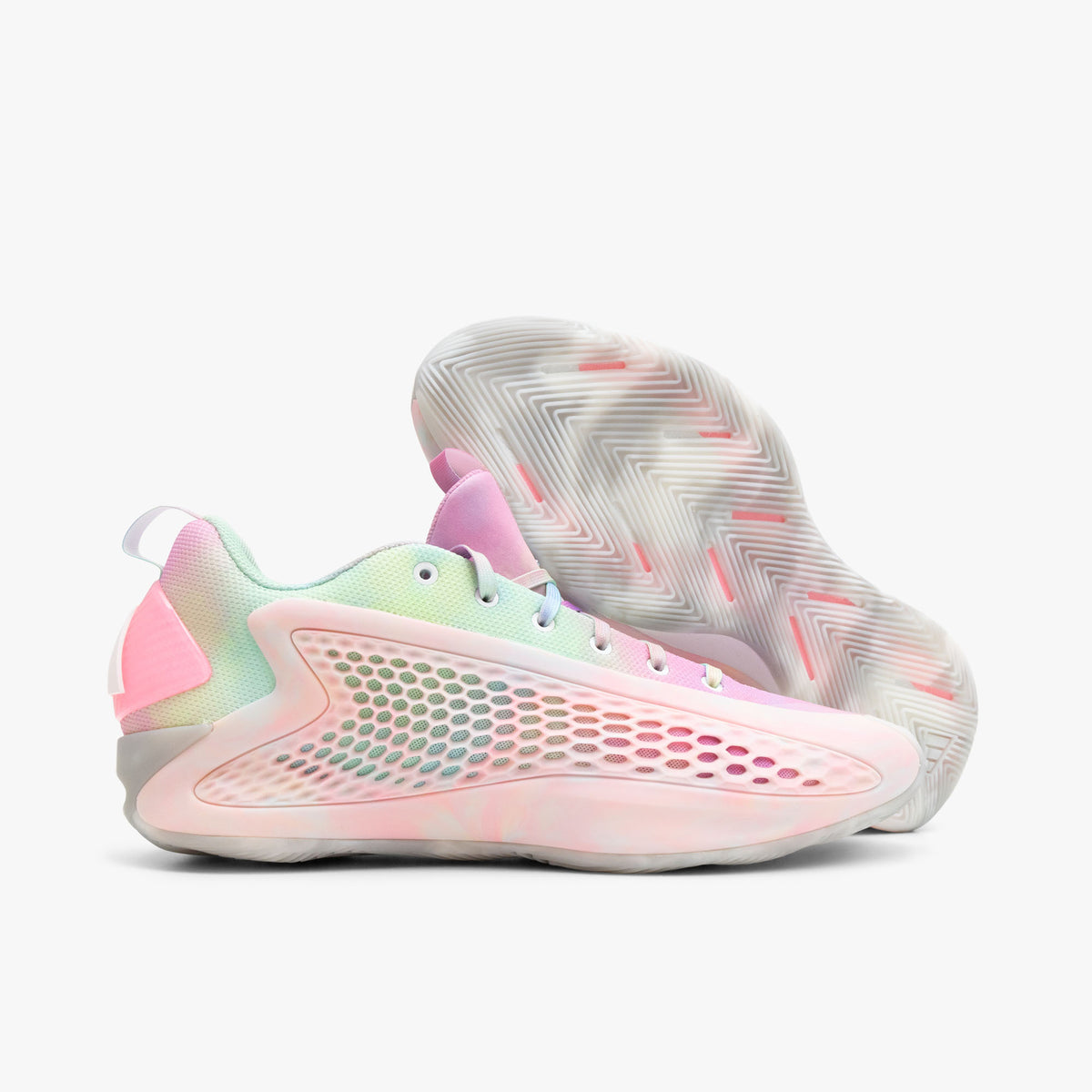 adidas Anthony Edwards 1 Low Cloud White / Acid Orange - Bliss Pink