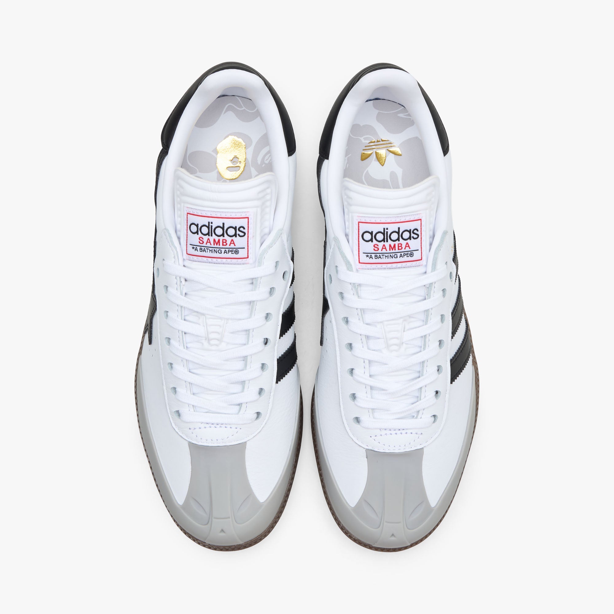 adidas Originals x BAPE Samba Cloud White / Core Black - Gum