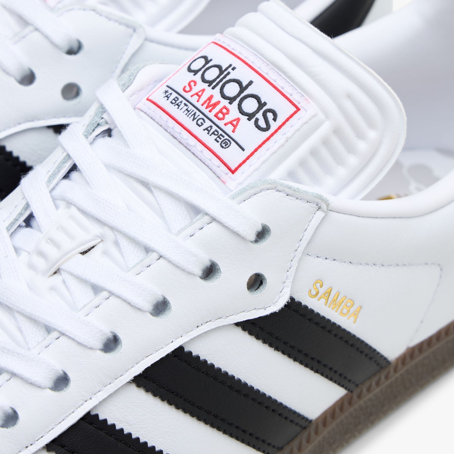 adidas Originals x BAPE Samba Cloud White / Core Black - Gum