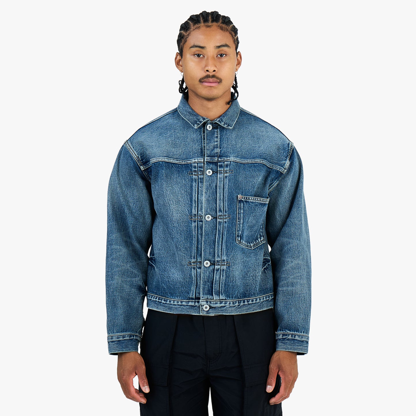Khakis Union Denim Jacket / Mid Blue