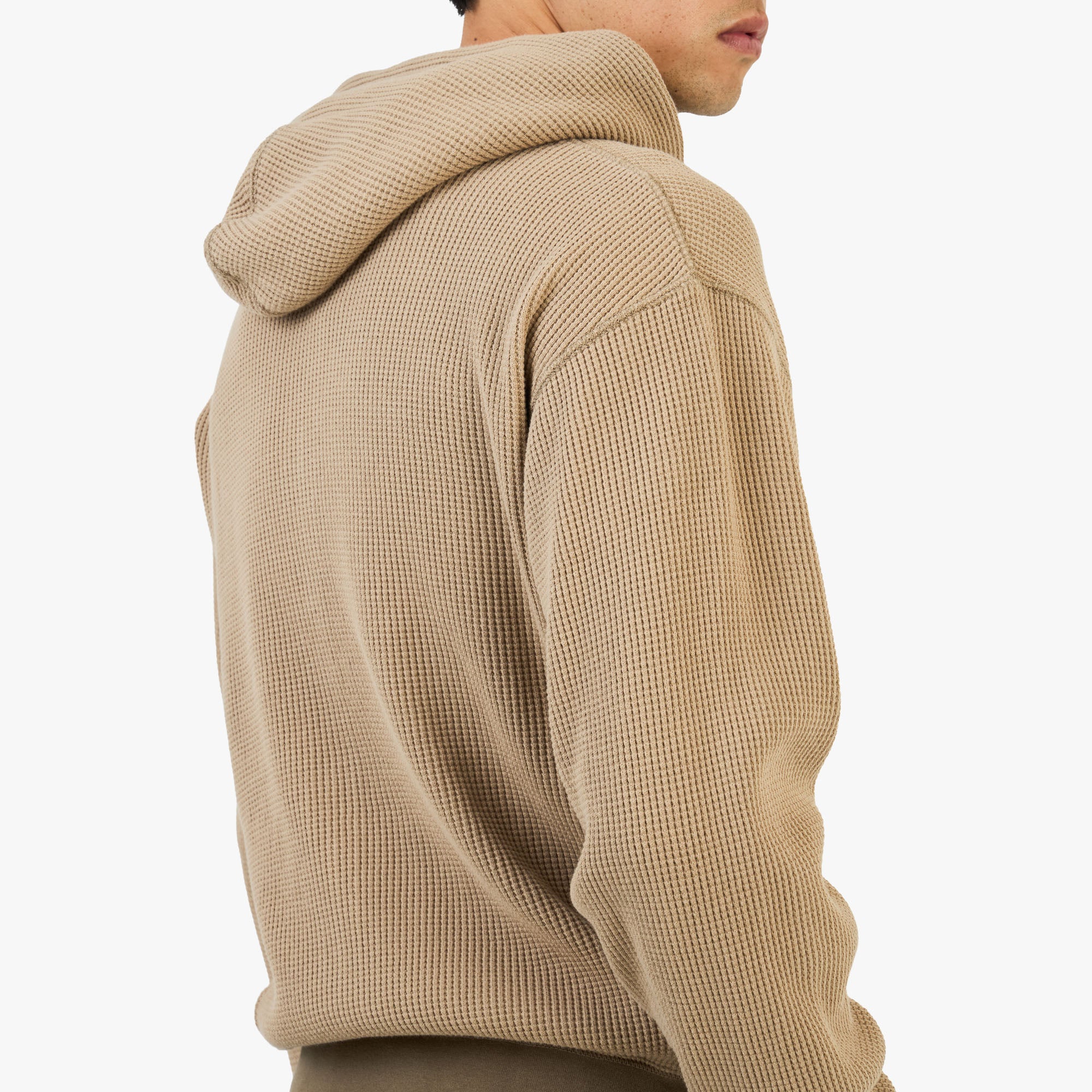KHAKIS Waffle Full-Zip Hoodie / Tan | Livestock