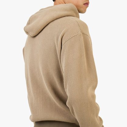 KHAKIS Waffle Full Zip Hoodie / Tan