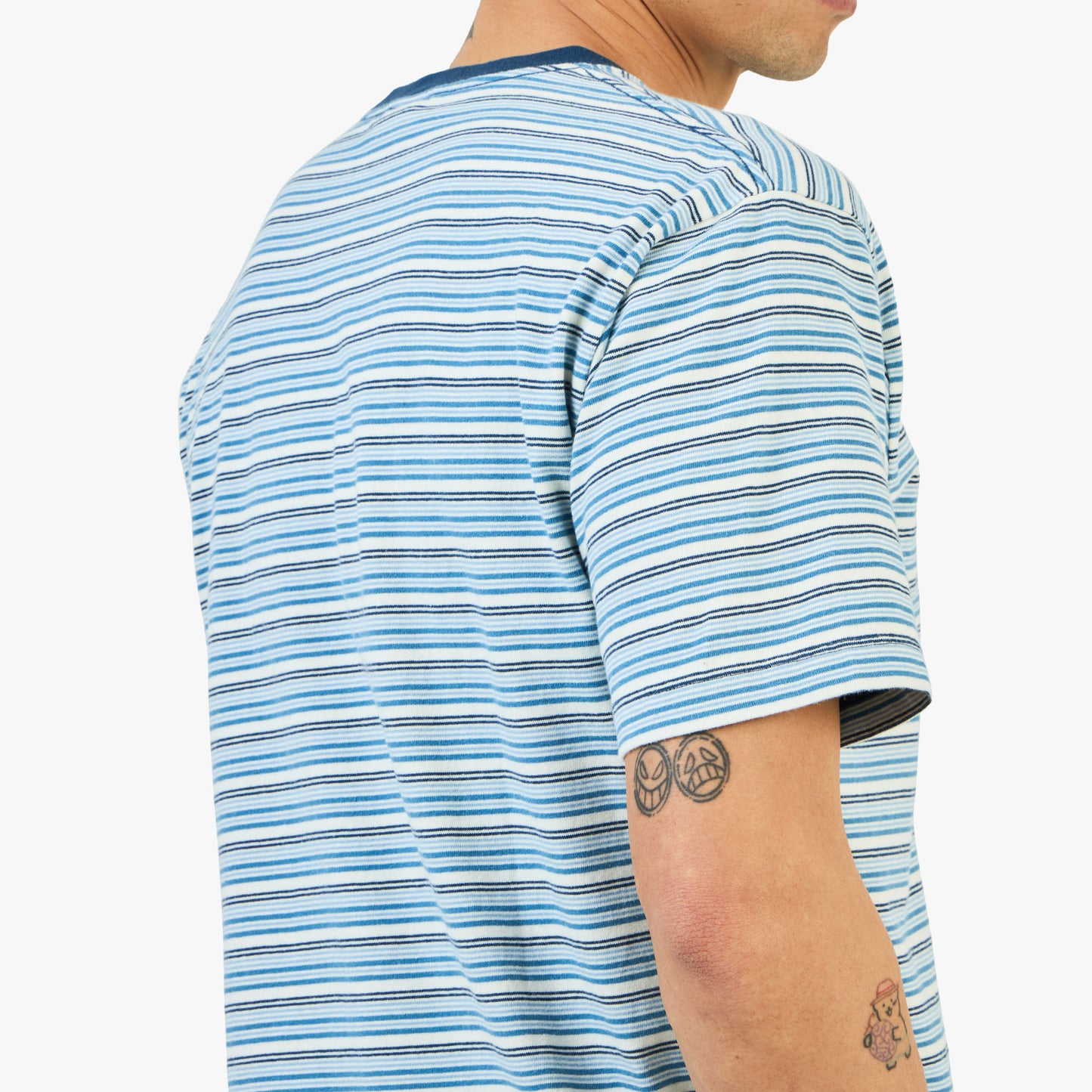 T-shirt Bords kaki / Bleu