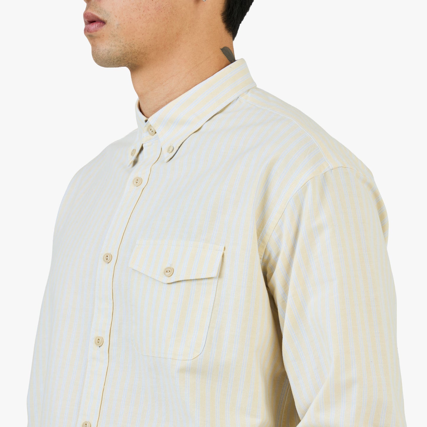 Chemise Oxford Club Khaki / Jaune