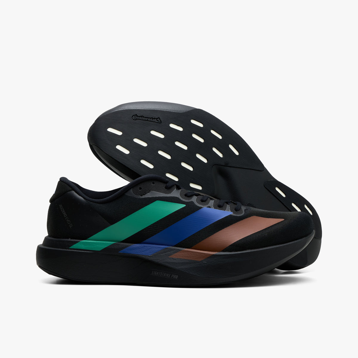 adidas x Pharrell Humanrace Adizero EVO SL Core Black / Semi Court Green - Semi Lucid Blue