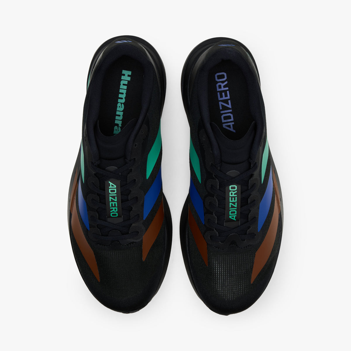 adidas x Pharrell Humanrace Adizero EVO SL Core Black / Semi Court Green - Semi Lucid Blue