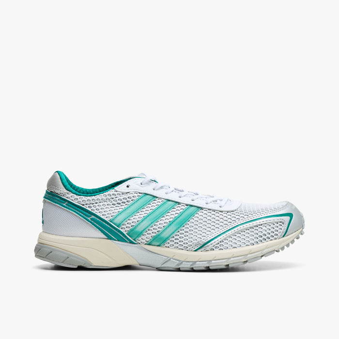 adidas Women's Adizero Adios OG Silver Metallic / Core Black - Power Green   1